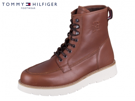 Tommy Hilfiger American warm leather boot FM0FM04668GVI winter cognac Leather 