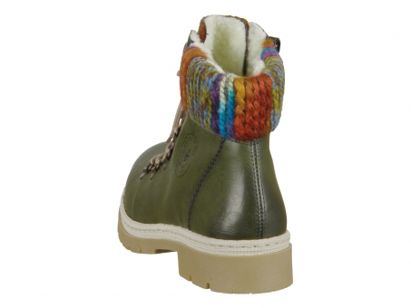 Rieker Eagle-Poncho Schuhe Damen Boots Stiefelette Stiefel Boot green Y9432-52 